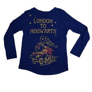 HARRY POTTER Wizarding World blue long sleeve London‎ to Hogwarts L 10/12